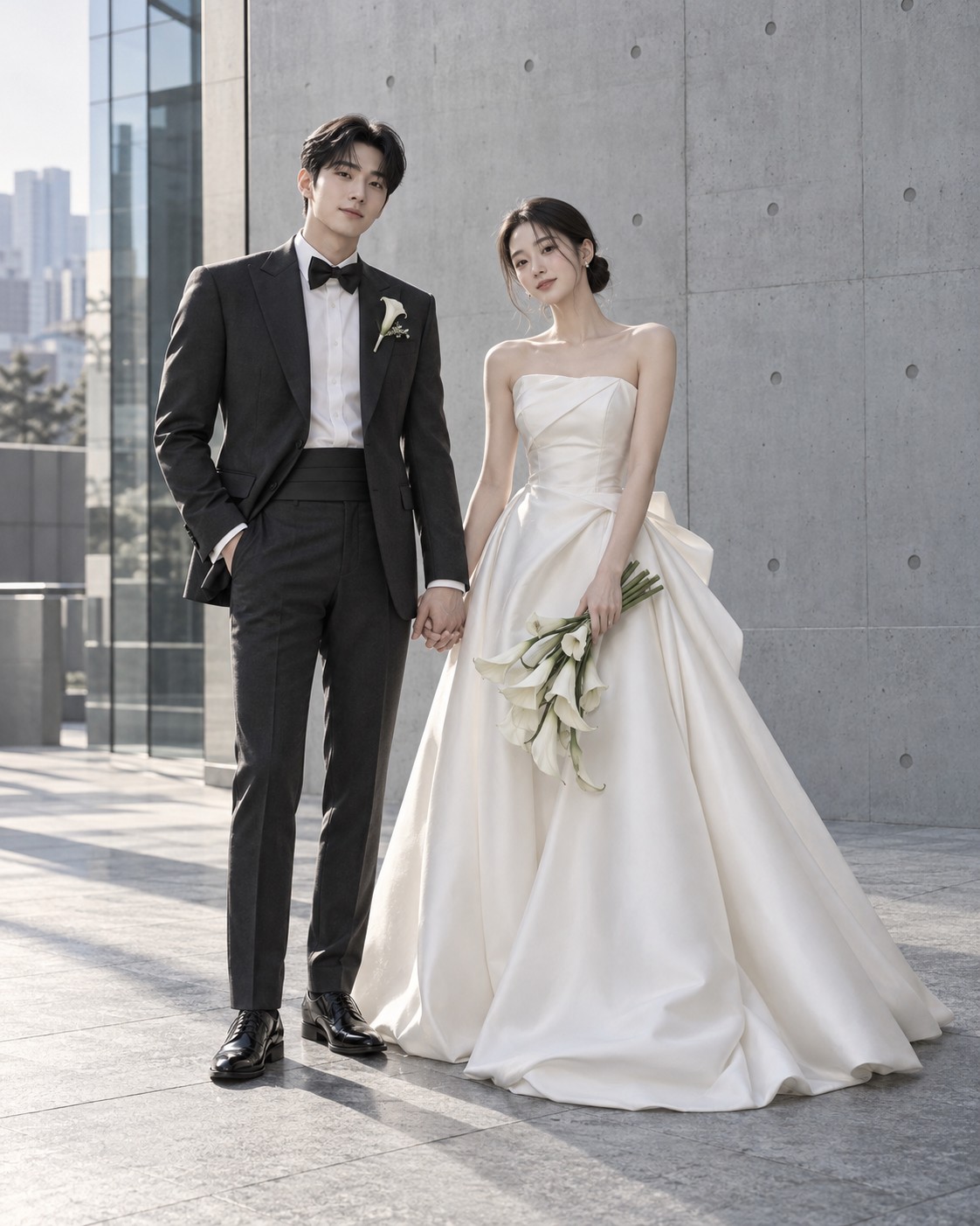 함께하는 두 사람의 웨딩 사진