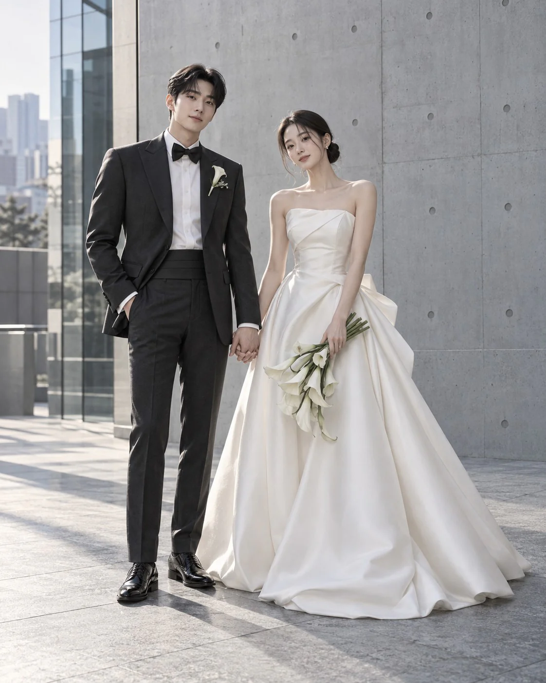 함께하는 두 사람의 웨딩 사진